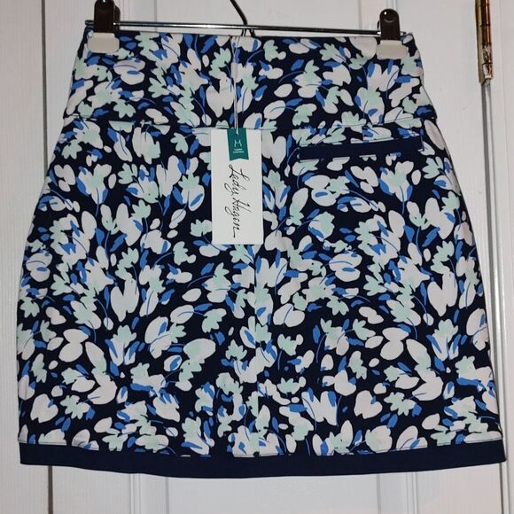 Lady Hagen Off to the Races 17" tummy control pull on wrap skort Sz XS NWT - Picture 3 of 11